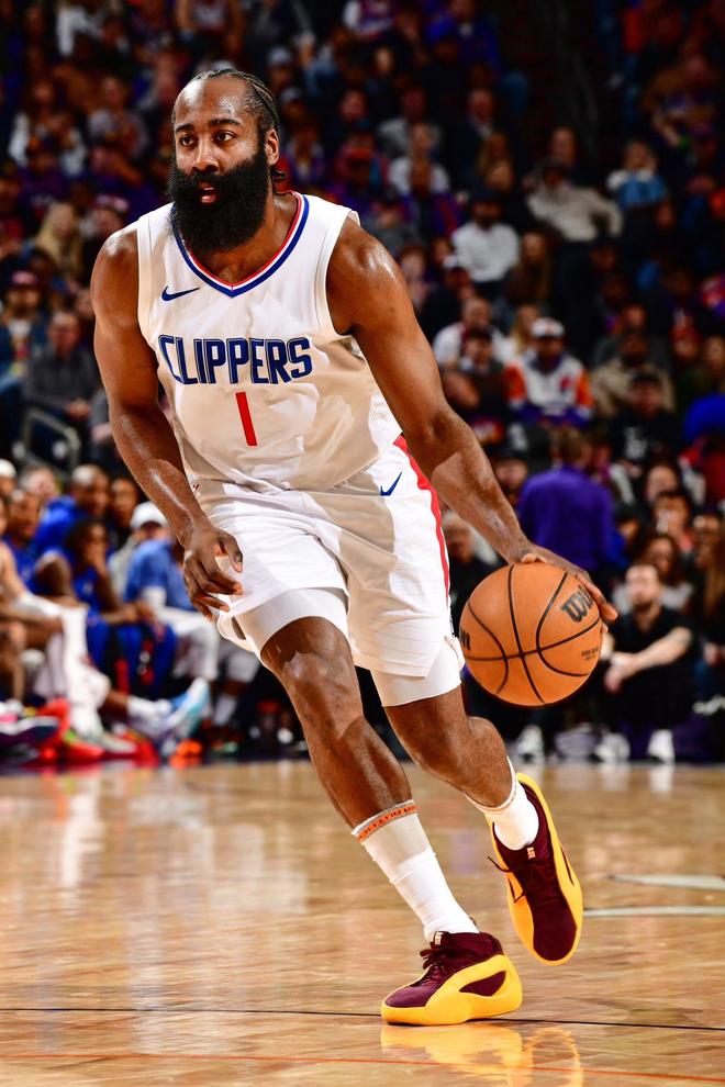 双核联手爆发！哈登&伦纳德首节得分都上双